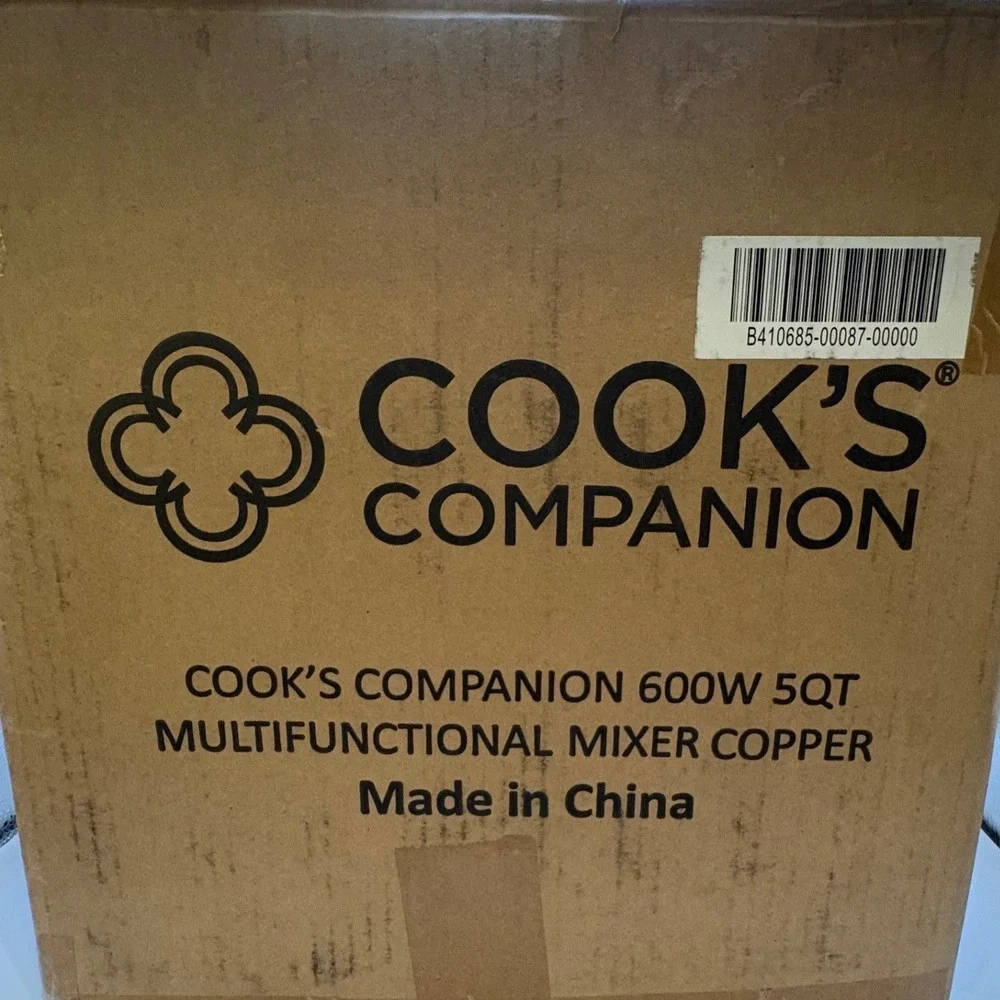 Cooks Companion 600W 5QT Open Mixer CCDM2 Copper Rose Gold + Extra Bowl